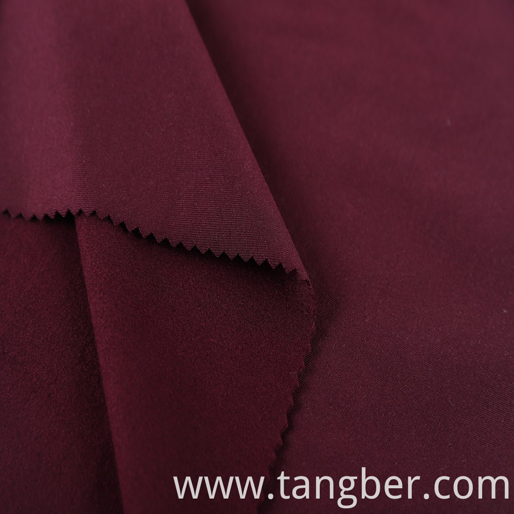 double brushed polyester fabric